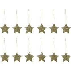 House Doctor Star juletiketter | 12 st. | Guld