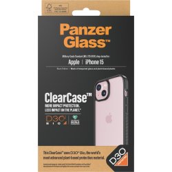 Panzerglass ClearCase mobilskal för iPhone 15