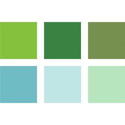 Staedtler PA penselpenna | Grön/turkos | 6 färger