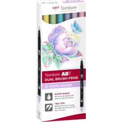 Tombow Dual penselpennor | Pastell | 6 st.