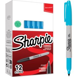 Sharpie Permanent Marker | F | Ljusblå