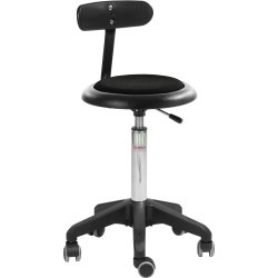 Micro pall, Svart, Ulltyg, 52-71 cm, Ryggstöd