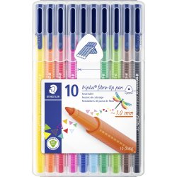 Staedtler Triplus Color 323 tuschpennor, 10 st