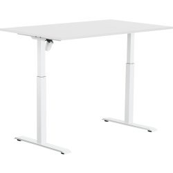 Sun-Flex I höj- och sänkbart bord, 140x80, Vit/vit