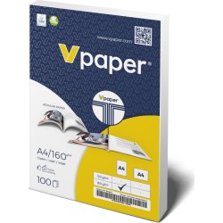 V-papper 160 g | A4 | Falsad marginal | 200 ark