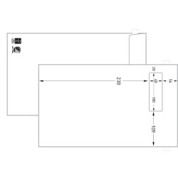 Office kuvert | Självhäftande | A4-C4p | Fönster