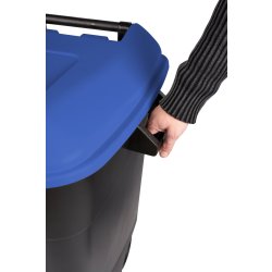 TAYG avfallsbehållare | 120 liter | Svart/blå