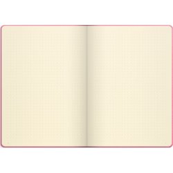 Noteringsblock Mayland DotNotes A5 konstläder rosa