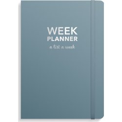 Week Planner undated blue