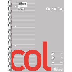 Bantex Col Kollegieblock | A4+ | Linjerat