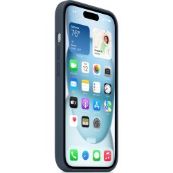 Apple iPhone 15 MagSafe silikonfodral | Havsblå