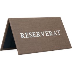 Bordsskylt | Reserverat | Kastanj