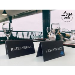 Bordsskylt | Reserverat | Svart
