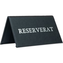 Bordsskylt | Reserverat | Svart