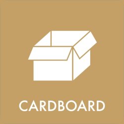 Sopsorteringsskylt | 12x12 cm | Cardboard
