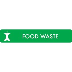 Sopsorteringsskylt | 16x3 cm | Food Waste