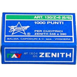 Zenith häftklamrar 130/Z 6 | 1000 st.