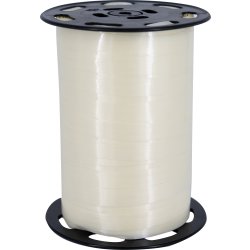 Blankt presentsnöre, 10 mm x 250 m, elfenben