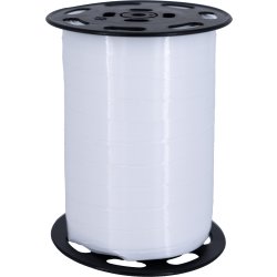 Presentsnöre Polyblank, 10 mm x 250 m, vit