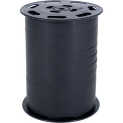 Matt presentsnöre, 10 mm x 250 m, svart