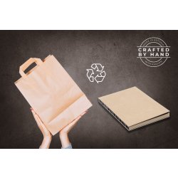 Ikigi Paper Bag anteckningsbok | Blank | Logga