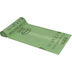 Sopsäckar Biobaserade 80L, 82x105cm, 18my, Grön