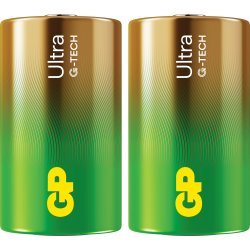 GP Ultra Alkaline D batteri | 13AU/LR20 | 2-pack
