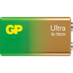 GP Ultra Alkaline 9V batteri | 1604AU/6LF22