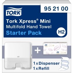 Tork H2 startpaket - Dispenser & Pappershanddukar