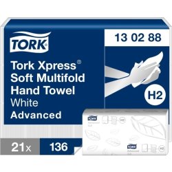 Tork H2 Xpress Advanced handduksark, 4-vikt, 21 pk