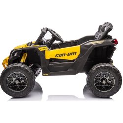 Elbil Can-Am Marverick UTV för barn, 4x200W, gul