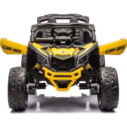 Elbil Can-Am Marverick UTV för barn, 4x200W, gul