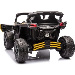 Elbil Can-Am Marverick UTV för barn, 4x200W, gul