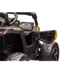 Elbil Can-Am Marverick UTV för barn, 4x200W, gul