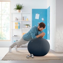 Leitz Ergo Cozy Active balansboll, svart, 65 cm