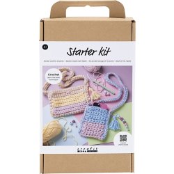 DIY Kit virkning, startpaket, väskor