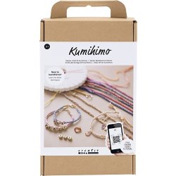 DIY Kit Kumihimo, knyta/fläta, vänskapsarmband