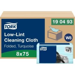 Tork W8 Sensitive torkduk, blå, 75 st