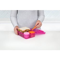 Sistema Bento Lunch matlåda, 1,65L, rosa