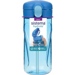 Sistema Tritan QuickFlip vattenflaska, 520 ml, blå