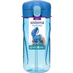 Sistema Tritan QuickFlip vattenflaska, 520ml, blå