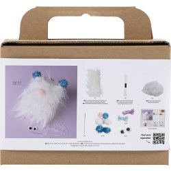 Mini DIY Kit sömnad, fluffigt monster
