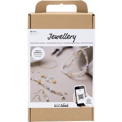DIY Kit smycken, startpaket, klassiska pärlor