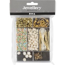 DIY Kit smycken, sötvattenspärlor, douchefärger