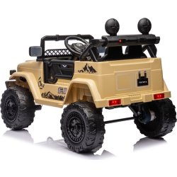 Elbil Toyota FJ Cruiser barnbil, 4x12V, khaki