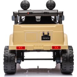 Elbil Toyota FJ Cruiser barnbil, 4x12V, khaki