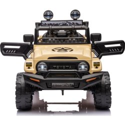 Elbil Toyota FJ Cruiser barnbil, 4x12V, khaki