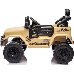 Elbil Toyota FJ Cruiser barnbil, 4x12V, khaki