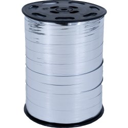 Presentsnöre metallic, 10 mm x 250 m, silver