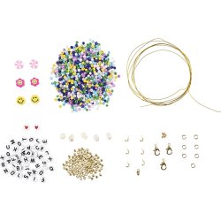 Mini DIY Kit smycken, färgglada halsband